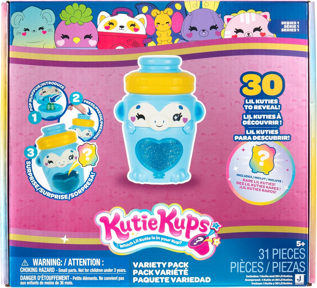 Kutie Kups Figura de 4" Kutie Incluye 30 Kups con 30 Figuras Sorpresa