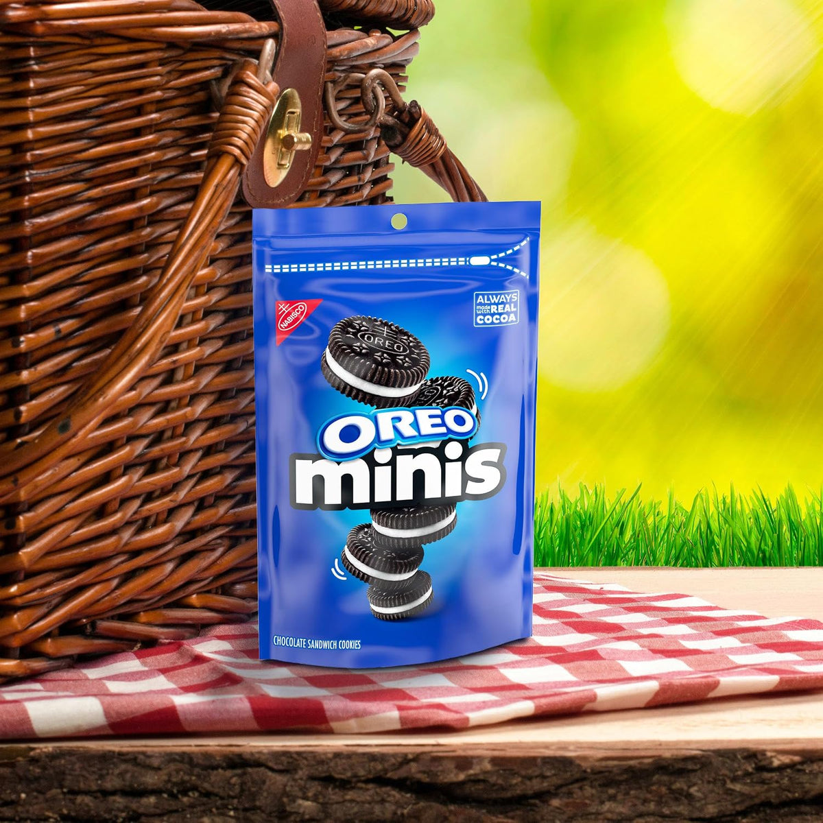 OREO, Mini Galletas Sándwich de Chocolate, 226.8 g