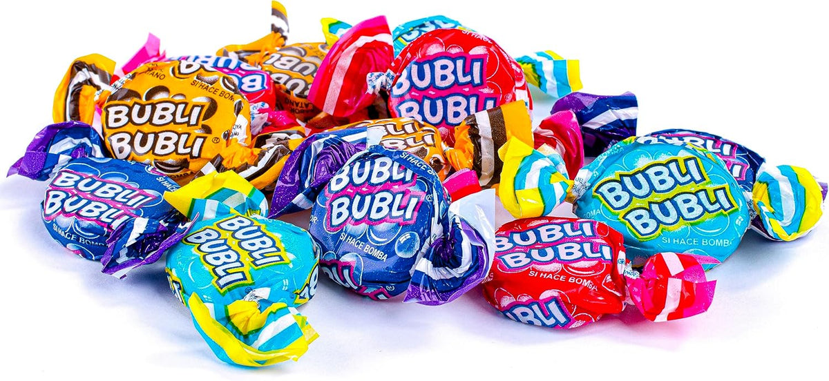 Bubli Bubli Surtido | 2 Pack | Goma de Mascar Suave | Sabores Frutales | 540g c/u | Chicle sabor frutas | 100 pz c/u
