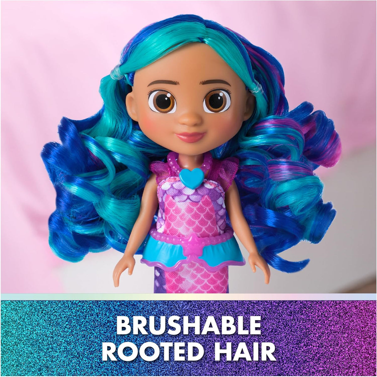 Gabby’s Dollhouse: The Movie, muñeca Gabby Sirena, Accesorios y Ropa temática de Sirena, Juguetes para niños y niñas a Partir de 3 años