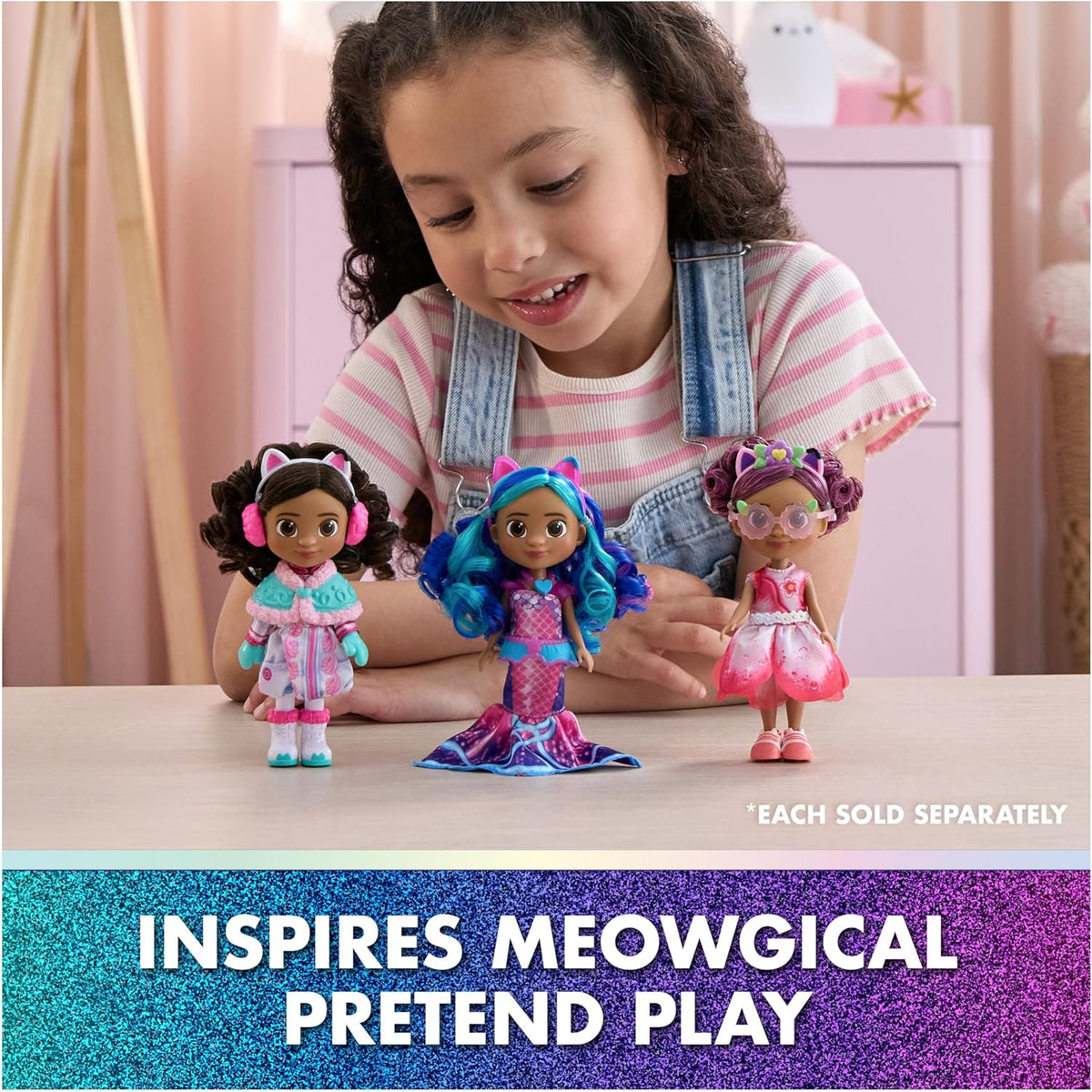 Gabby’s Dollhouse: The Movie, muñeca Gabby Sirena, Accesorios y Ropa temática de Sirena, Juguetes para niños y niñas a Partir de 3 años