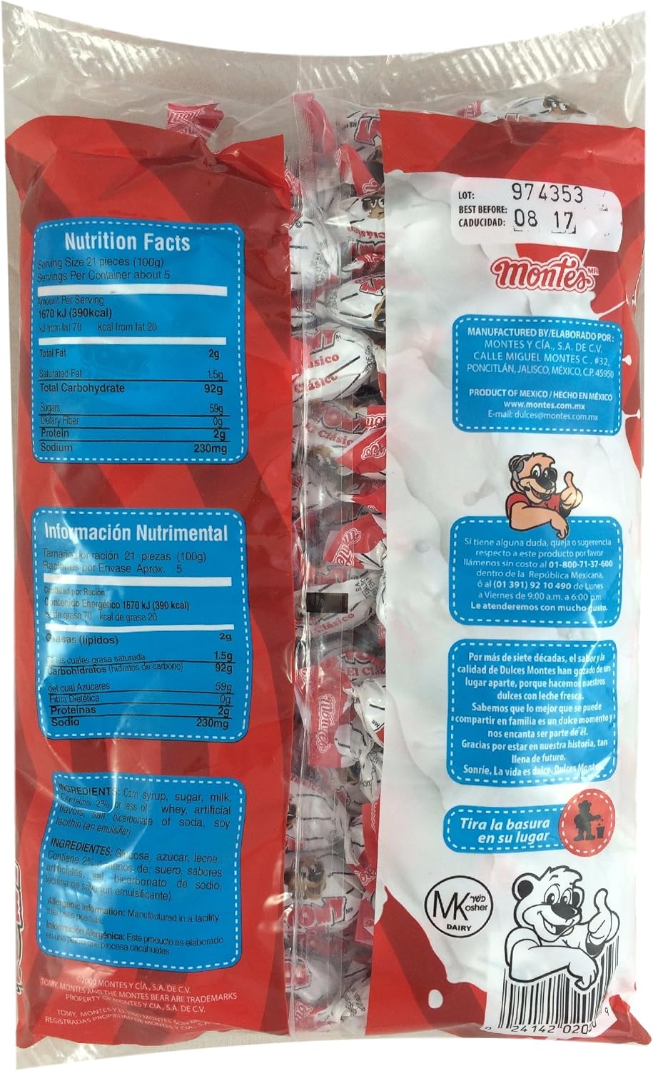 Tomy Rich Butterscotch Candy 100 Piezas (Peso Neto: 16,6 Oz)