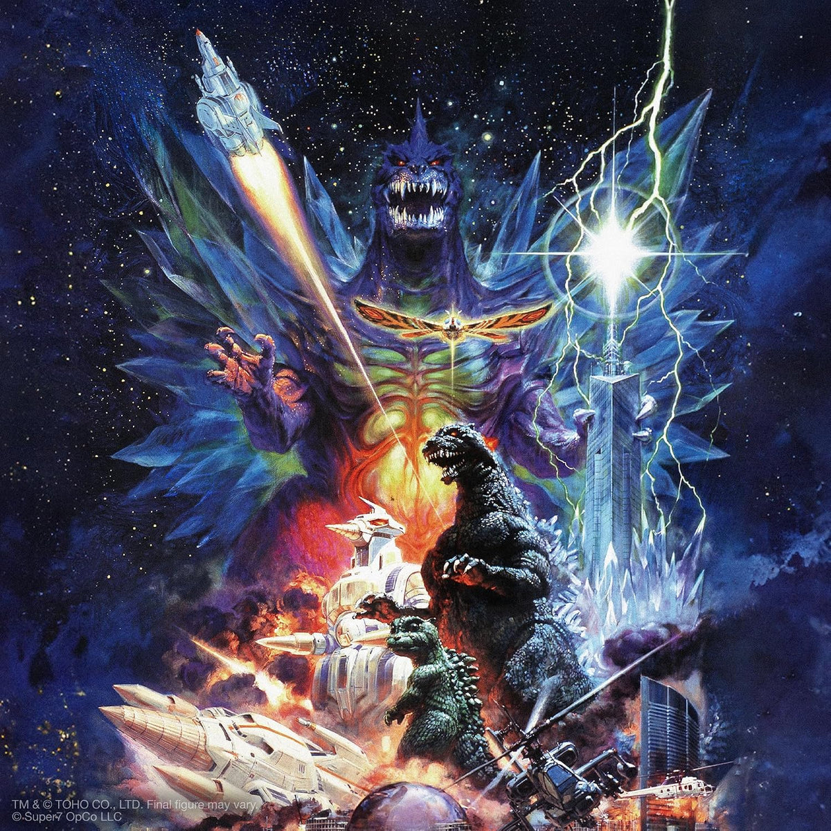 Super7 Toho ULTIMATES! - Figura de acción Space Godzilla (póster de película)