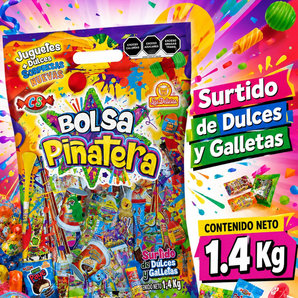 Bolsa Piñatera Las Delicias 1.4 kg Surtido