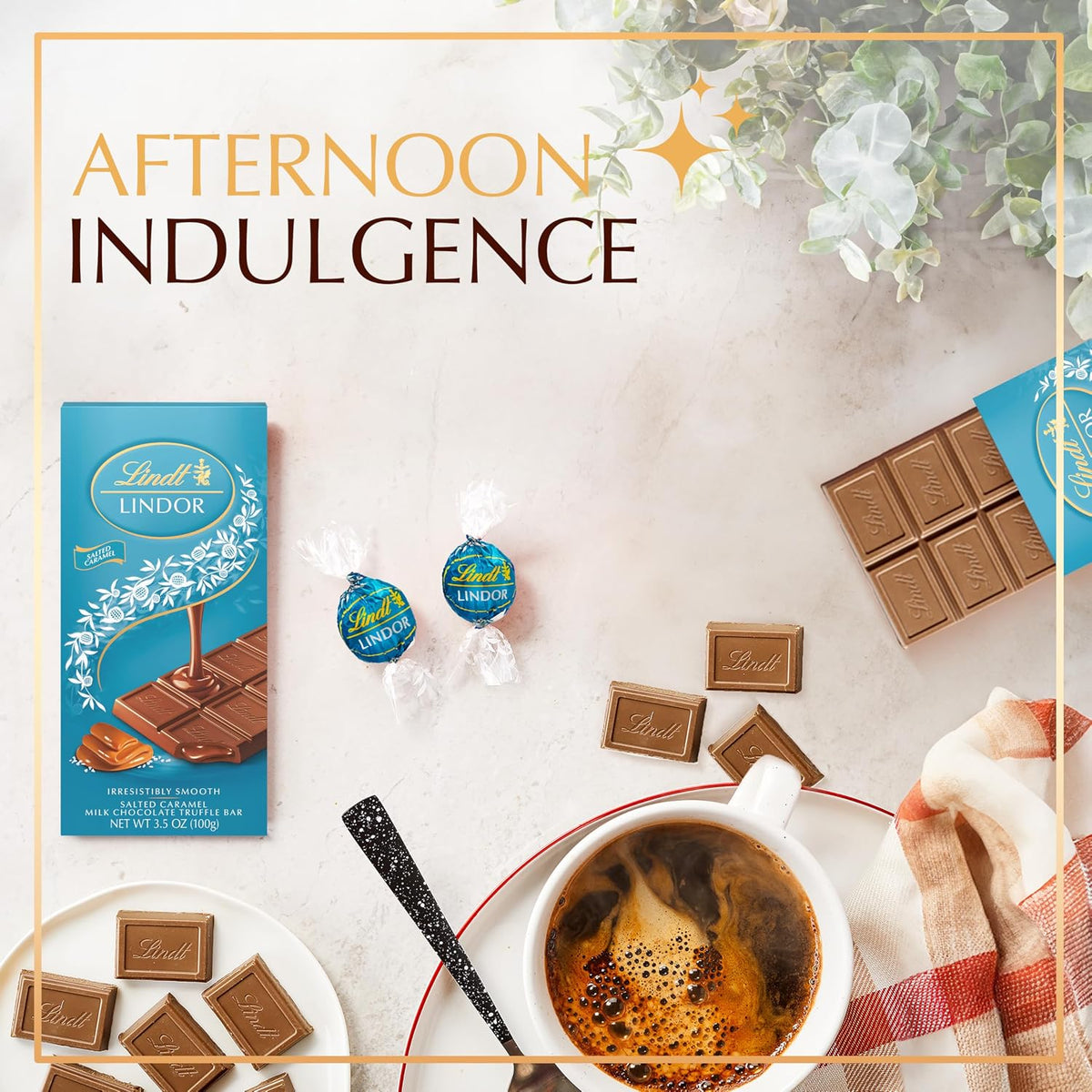Lindt Lindor Chocolate de Leche Caramelo Salado 300 G