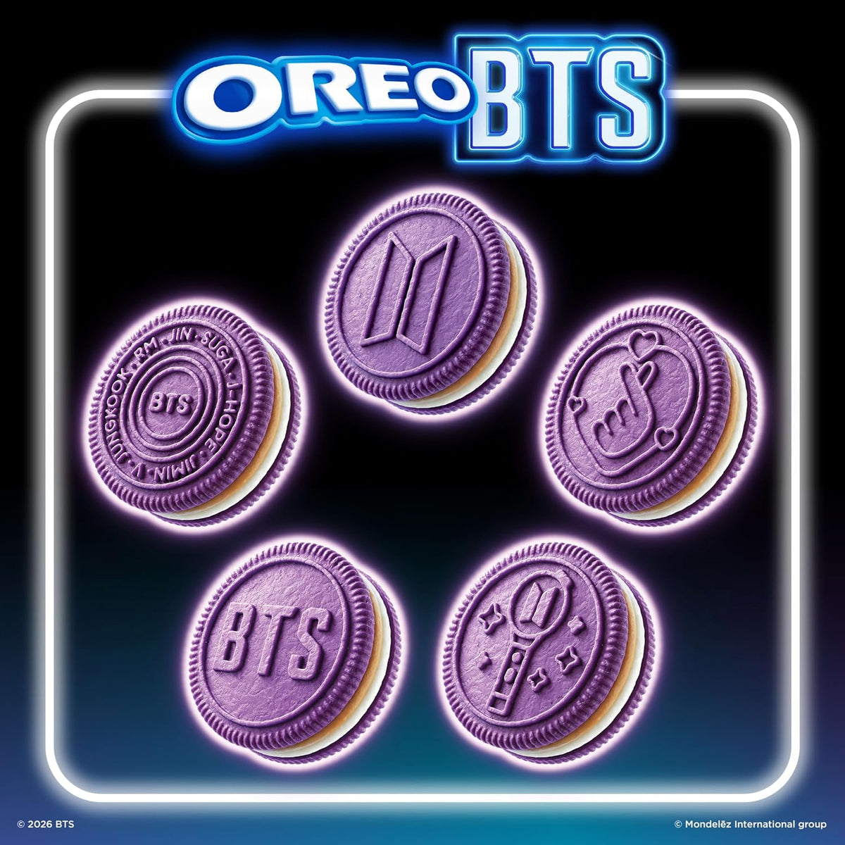OREO, Galletas Sándwich de Chocolate Edición Limitada BTS, 302.8 g