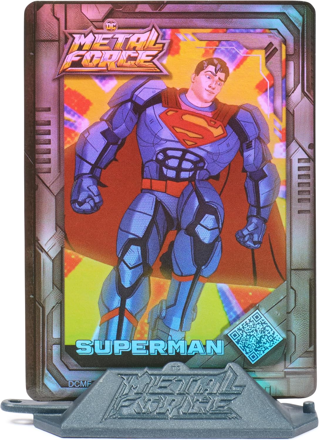 DC Comics, Figura de acción de Superman de la colección Metal Force, Coleccionable de superhéroe de Gran tamaño de 30 cm, Juguetes para niños y niñas a Partir de 4 años