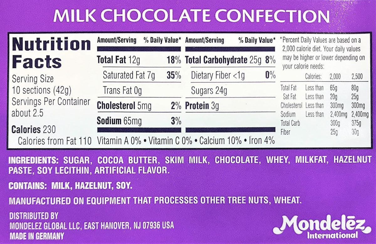 Milka Alpenmilch Alpine Milk Chocolate, 100 g (paquete de 6)